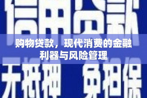 黄骅购物贷款，现代消费的金融利器与风险管理