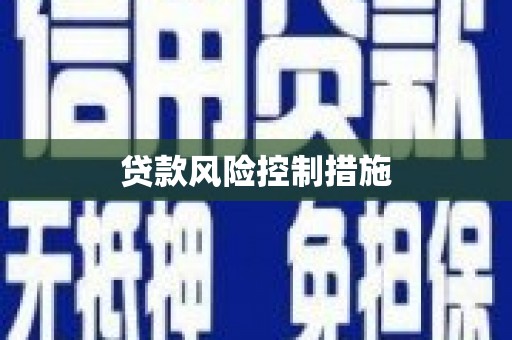 黄骅贷款风险控制措施