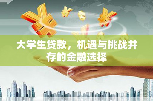 黄骅大学生贷款，机遇与挑战并存的金融选择