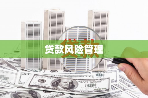 黄骅贷款风险管理