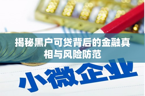 黄骅揭秘黑户可贷背后的金融真相与风险防范