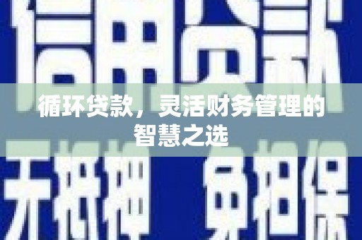 黄骅循环贷款，灵活财务管理的智慧之选
