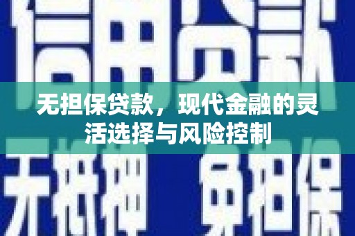 黄骅无担保贷款，现代金融的灵活选择与风险控制