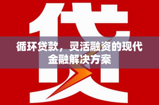黄骅循环贷款，灵活融资的现代金融解决方案