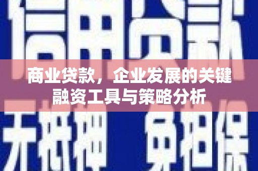黄骅商业贷款，企业发展的关键融资工具与策略分析