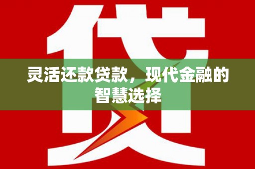 黄骅灵活还款贷款，现代金融的智慧选择