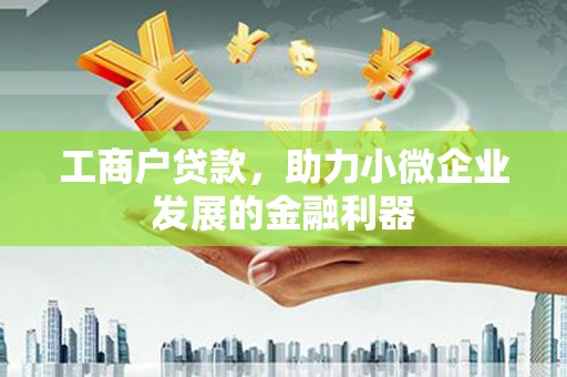 黄骅工商户贷款，助力小微企业发展的金融利器