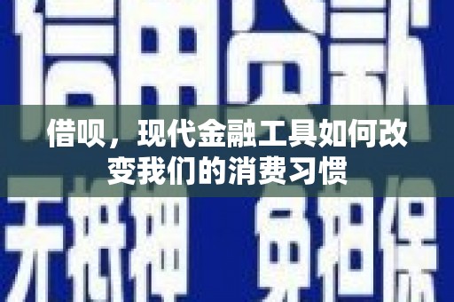 黄骅借呗，现代金融工具如何改变我们的消费习惯