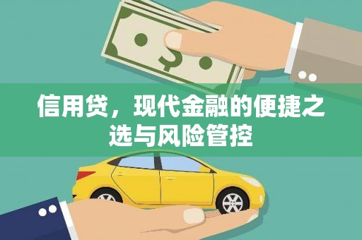 黄骅信用贷，现代金融的便捷之选与风险管控