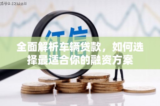 黄骅全面解析车辆贷款，如何选择最适合你的融资方案