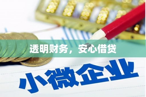 黄骅透明财务，安心借贷