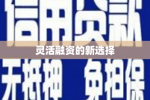 黄骅灵活融资的新选择