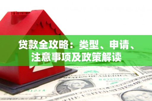 黄骅贷款全攻略：类型、申请、注意事项及政策解读