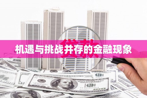 黄骅机遇与挑战并存的金融现象