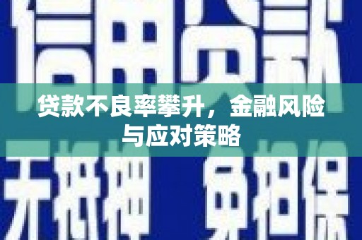 黄骅贷款不良率攀升，金融风险与应对策略