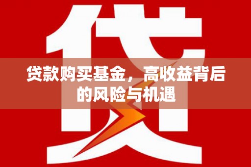 黄骅贷款购买基金，高收益背后的风险与机遇